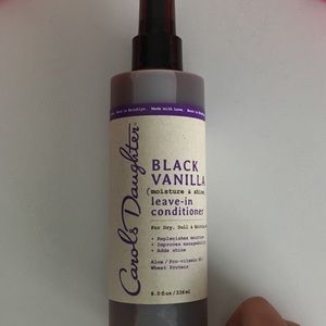 Black vanilla leave in conditioner